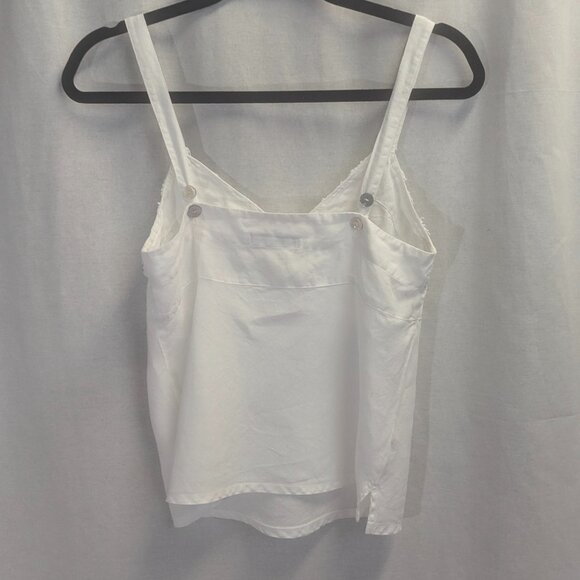 Cut Loose Size XS White Linen Crop Top - Picture 14 of 14
